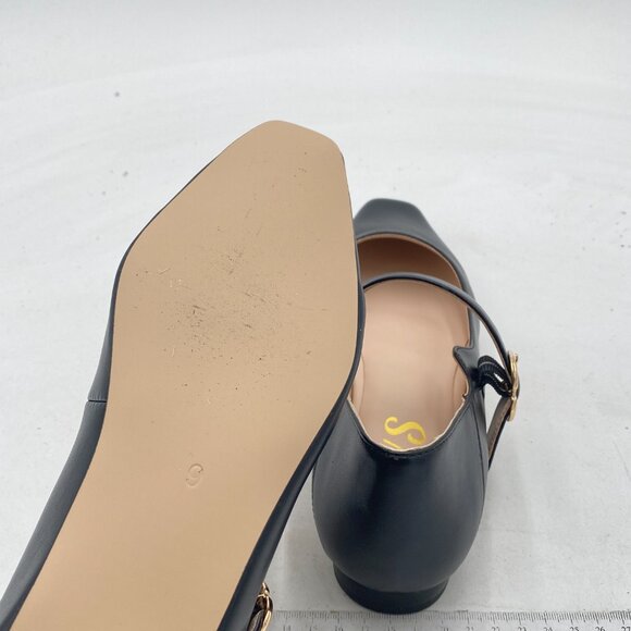 FYS Women Square Toe Low Heel Mary Jane Pumps Flats Ballets Buckled Dress Daily - Picture 5 of 7